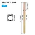 thumbnail image 2 of Square Door Knob Spindle 110x5mm, Carbon Steel Spare Door Handle Spindle with Punching Point, Gold 2 Pack, 2 of 7
