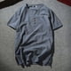 thumbnail image 1 of pstuiky Mangas cortas para hombre, Suéter casual de manga corta con cuello en V y cuello en V para hombre camisas casuales para hombre xl, 1 of 4