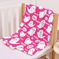 thumbnail image 2 of Personlized Pink Ghosts Halloween Blanket Gifts for Girls Women Kids Fleece Lightweight Throws Blanket Spooky for Boys Soft Flannel Blankets Decorations-40 x50, 2 of 6