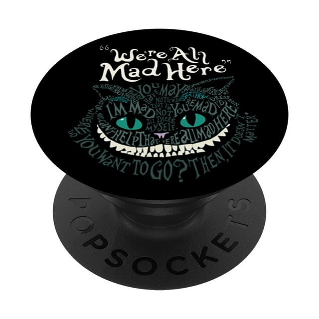 PopSockets PopGrip para teléfonos y tabletas Cheshire Alice Cat