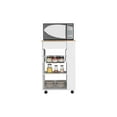 thumbnail image 4 of Treevol Furniture, Kitchen Cart Sonex, Length: 14.5", Four Casters, White / Light Oak Finish, 4 of 6