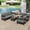 Gray, variant on High-Quality Outdoor Seating Set with Thick Cushions for Ultimate Comfort, Perfect for Lawns, Patios, and Poolside (Light Gray)