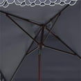 thumbnail image 5 of Safavieh Elegant 7.5' Market Crank Square Patio Umbrella, Navy/White, 5 of 6