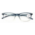 thumbnail image 2 of Lightweight Progressive Clear Bifocal Reading glasses - No Line or Bubble - Zero Power on Top Reader Translucent Slim Unisex CR04 +2.00, 2 of 4