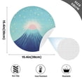 thumbnail image 2 of Ryvnso Mountain Night View Round Plate Mats Dining Table Placemat Set of 4 for Holiday Decoration, 2 of 7