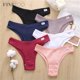 thumbnail image 2 of finetoo 2 unids/set mujeres algodón brasileño bragas m-xl cómodo tangas ropa interior bikini calzoncillos sexy niña t-back pantypangjing, 2 of 4