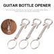 thumbnail image 5 of 3 abridores de botellas de cerveza creativos, llavero de metal con forma de guitarra (plata), 5 of 5