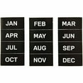 thumbnail image 3 of (2 pack) MasterVision, BVCFM1108, Magnetic Monthly Calendar Characters, 12 / Pack, Black, 3 of 7