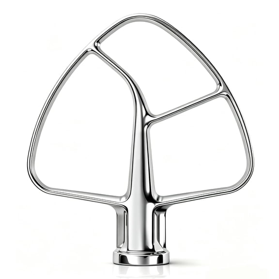 Stainless Steel Flat Beater for Kitchenaid 5 Quart Tilt-Head Artisan Mixer. Polishing Surface, Heavy Duty, Dishwasher Safe, Paddle Attachment for Kitchenaid KSM50, KSM90, KSM150
