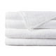 thumbnail image 1 of Melocotton Paquete de 100 Toallas Faciales Blancas Ginesta, Linea Hotelera,100% Algodón Hilo Open (30 x 30 xm), 1 of 3