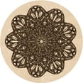 thumbnail image 1 of Ahgly Company Machine Washable Indoor Round Transitional Deep Peach Orange Area Rugs, 6' Round, 1 of 7