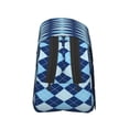 thumbnail image 3 of Goofa Blue Squares Pattern Double Layer Pen Pencil Case, Protective Large Capacity Storage Organizer Pen Pouch, Office College Supplies for Teens Adults, 3 of 7