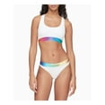 thumbnail image 3 of CALVIN KLEIN Intimates White Scoop Neck Unlined Breathable Full Coverage Minimal Support Bralette Bra XS, 3 of 4