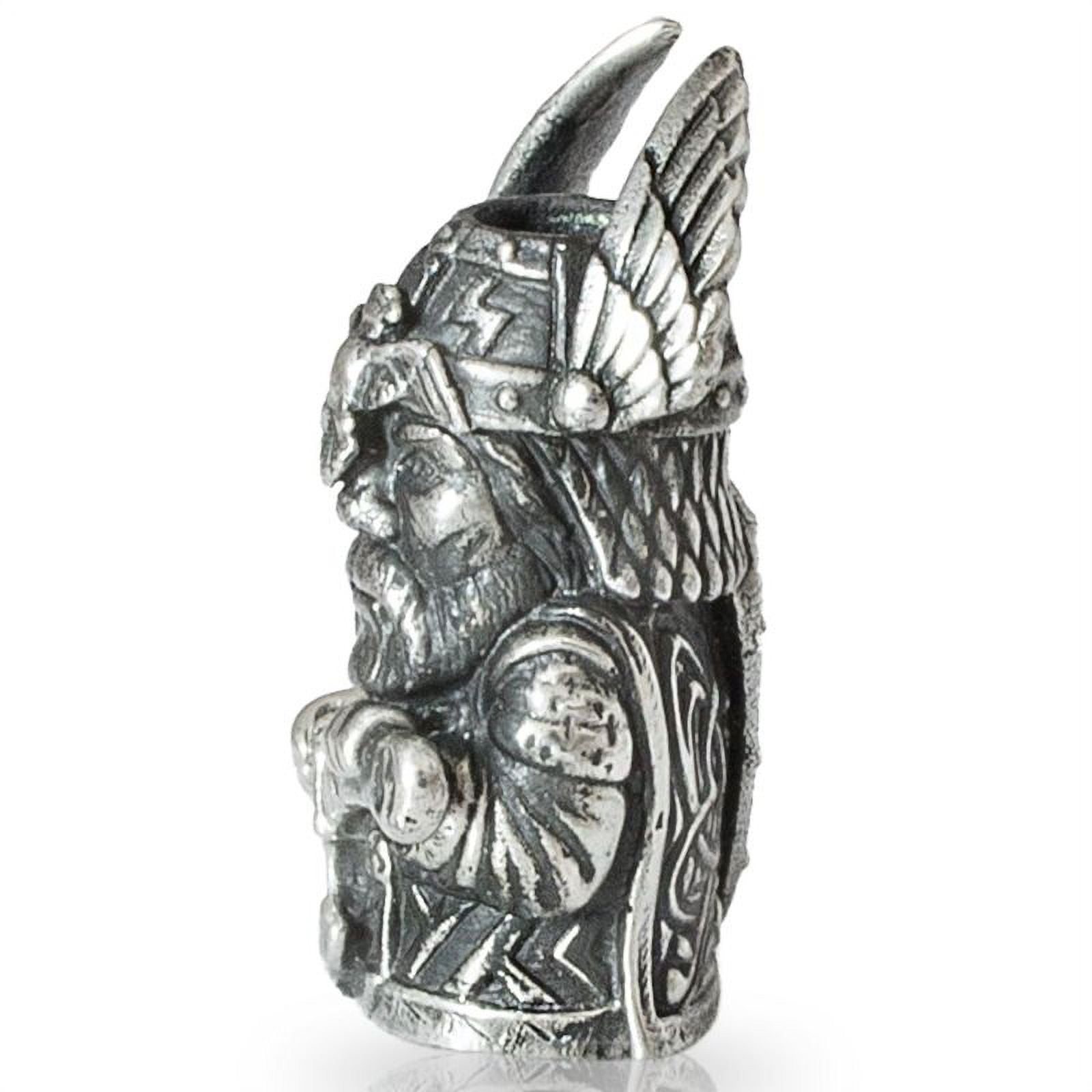 Perun Paracord / Lanyard Bead in Nickel Silver for Jig Pro Shop by Alloy Army of Eurasia