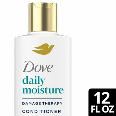 2X - Dove Conditioner, Damage Therapy Daily Moisture for Dry Hair with Bio-Protein Care 12 fl oz