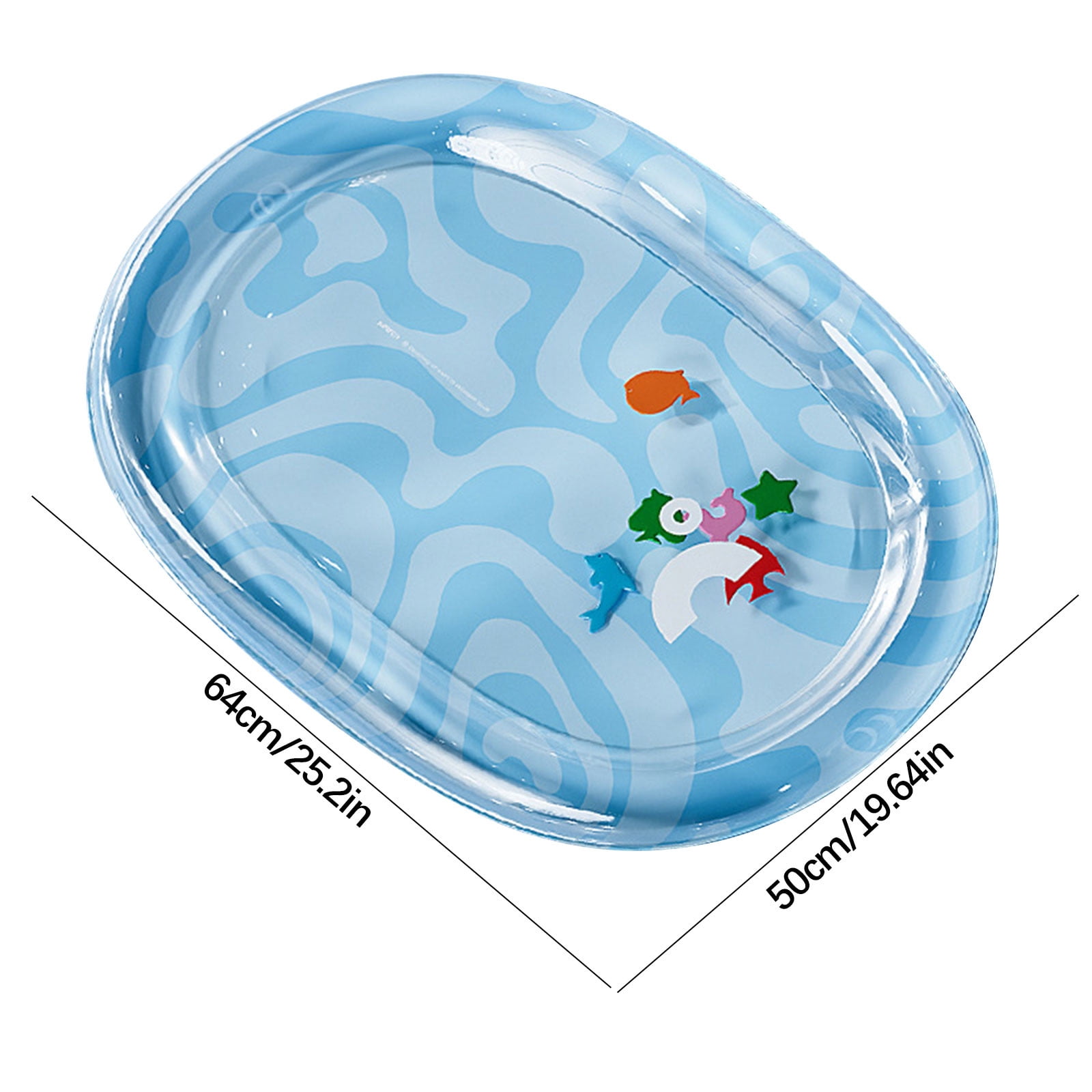 PALIFEUR Pet Water Bed for Dogs & Cats, Portable Water-Filled/Inflatable Pet Cooling Pad, Summer Pet Cooling Water Sensory Play Mat (Three Size)