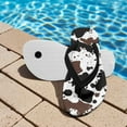 thumbnail image 3 of Chaqlin Brown Cow Spot Print Flip Flop Sandal Chaer Shoes - Beach Slides Slip-on Quick Dry Thong FlipFlops Sandals for Boys (11-12 Little Kids) Size 1, 3 of 7