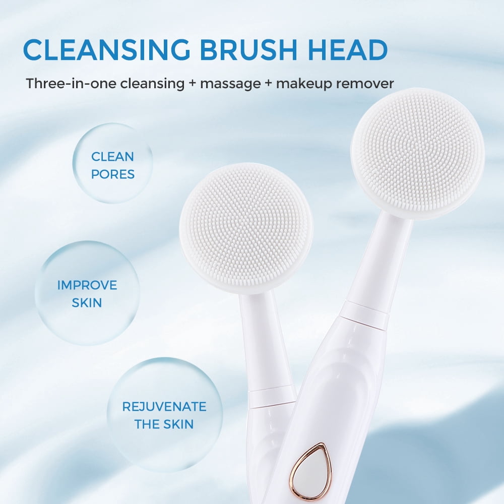 Electric Toothbrush for Adults and Kids,Rechargeable Power Toothbrush with 5 Brush Heads,6-Mode 7-in-1 Electric Toothbrush Set, Wireless Charging IPX7 Waterproof Tooth Brush,White