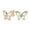 Rose, variant on Womens Created Blue Opal Summer Garden Firefly Dragonfly Stud Earrings .925 Sterling Silver