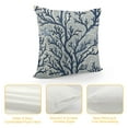 thumbnail image 4 of Nawypu  Nautical Coastal Pillow Covers Beach Coral Print Decor Throw Pillow Cover Case Farmhouse Cushion Cover Square for Home Sofa, 4 of 5