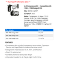 thumbnail image 2 of A/C Compressor Kit - Compatible with 1981 - 1985 Dodge D150 1982 1983 1984, 2 of 2