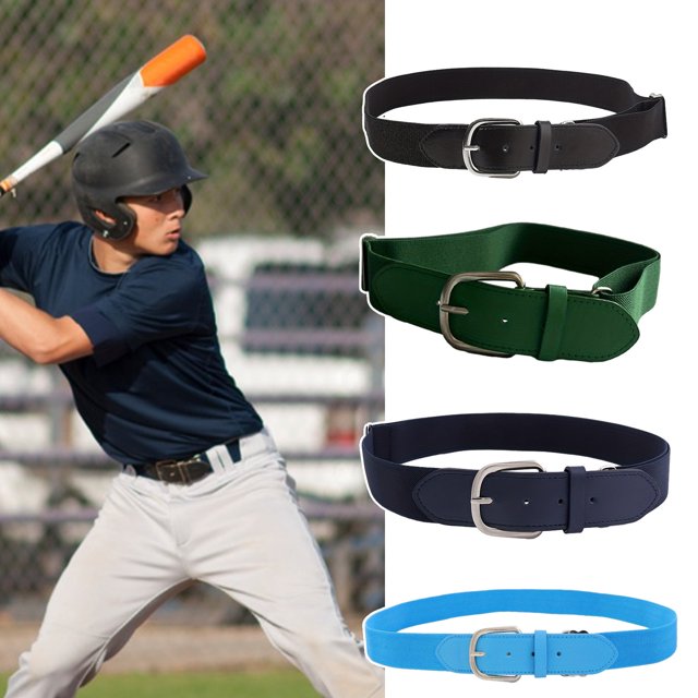YAOBAMM Ceinture Extensible Hommes Jeunes Ceinture de Baseball Matériau Élastique Ceinture de Baseball Garçons Filles Longueur Réglable Accessoire de Sport