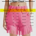 thumbnail image 3 of Ltctricy Girls' Fleece Fringe Shorts Fuzzy Casual Elastic Waist Pull on Tassel Shorts Children Party Shorts with Pockets 5-14 Y, 3 of 6