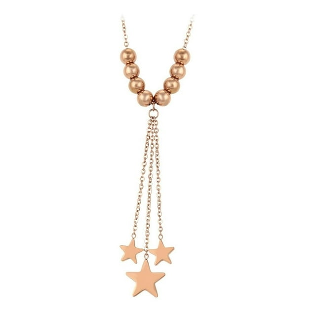 Fino Collar Gargantilla Estrella Para Dama Oro Rosa Lam rosa Unitalla