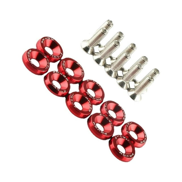 Destyer Vis de Joint de Modification de Voiture Robustes et Durables Installation Facile JDM Attaches Modifiées Voiture Vis Rouge 1Ensemble