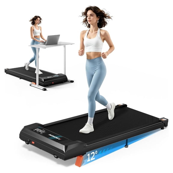 Walking Pad Under Desk Treadmill for Home, 4-in-1 Walking Pad with Incline