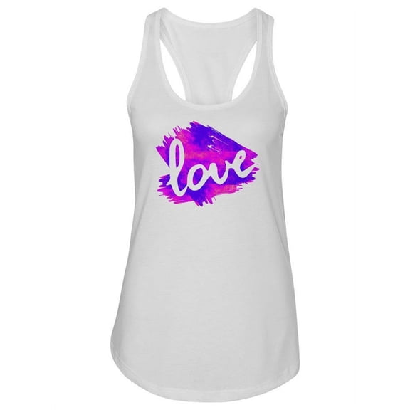Love Watercolor Design Tank Women -Image by Shutterstock, Female x-Small