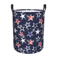 thumbnail image 6 of Lsque Watercolor Stars pattern Laundry Hamper Basket, Tall Woven Rope Hamper Basket for Clothes, Lightweight Storage Basket, Collapsible Waterproof-Small, 6 of 8
