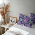 thumbnail image 6 of Lumbar Pillow Covers 20x12 Inch Set of 2, Purple Green Flowers Waterproof Outdoor Pillow Covers, Watercolor Vintage Botanical Decorative Cushion Pillowcases for Couch, Sofa, Bed, Garden, Patio, 6 of 9