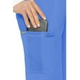 thumbnail image 3 of Med Couture Scrub Pants for Women, Jersey Waist Yoga Bottoms, 6 Pockets with Mid Rise Drawstring Waistband - MC7725, 3 of 7