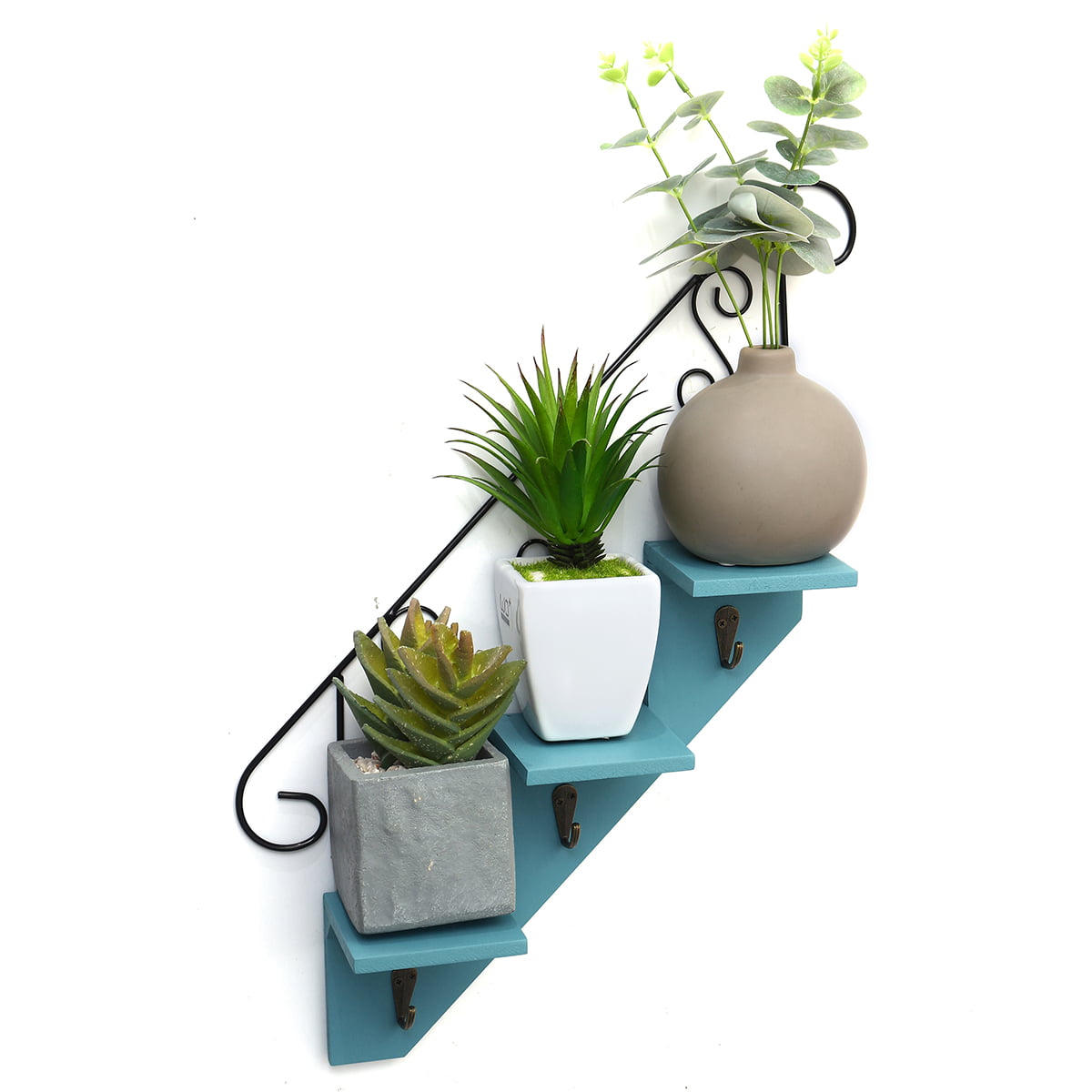 Nordic Succulent Rack Moon Flower Pot Plant Hanging Basket Wall Decor Holder 