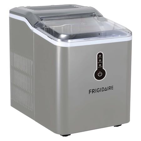 Frigidaire EFIC111BSilver 120 Watt Bullet Shaped Ice Retro Compact Ice Maker