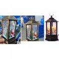thumbnail image 3 of Pre-Lit Christmas Snow Globe, LED Lighted Lantern, Battery Operated Swirling Glitter Water for Holiday Season Home Decor, 3 of 7