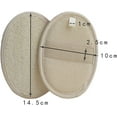 thumbnail image 4 of 6 Packs Natural Exfoliating Loofah Sponge Pad Body Scrubber Bath Shower Luffa Sponge Brush Glove Handheld Luffa Pad Sponges for Bathing, Showering, Spa, Facial Cleansing (Beige), 4 of 5