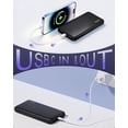 thumbnail image 3 of Batería externa Miady de 10000 mAh x2 con 3 salidas y 2 entradas, color negro, 3 of 8