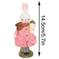 thumbnail image 3 of Cute Rabbit Resin Ornament - Creative Gift for Bedroom, Wine Cabinet, 3 of 4
