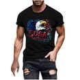 thumbnail image 2 of Jjayotai Mens 4th of July Shirts, Men's & Big Men's Graphic T-Shirt, Summer Short Sleeve Crew Neck Tops, Graphic Tees Men, 2 of 5