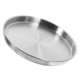 thumbnail image 5 of Plato redondo de acero inoxidable, plato de cena de Metal, plato de Camping, plato de carne, 5 of 6