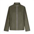 thumbnail image 3 of qucoqpe Womens Winter Oversized Quilted Coat Long Sleeve Full-Zip Warm Puffer Jacket Casual Padded Coats with Pockets, 3 of 8