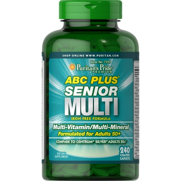 Puritan's Pride ABC Plus Senior Multivitamin MultiMineral Formula240