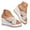 White, variant on Women Beaded Braided Wedge Platform Slippers Slip on Open Toe High Heel Summer Beach Vacation Shoes