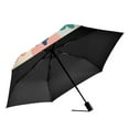 thumbnail image 2 of FORMRS Travel Umbrella Folding Auto Open Close Windproof Rain UV Protection, Green Floral, 2 of 8