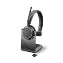 Plantronics Voyager 4210 UC BT600 USB-A Charge Stand Headphones, Black