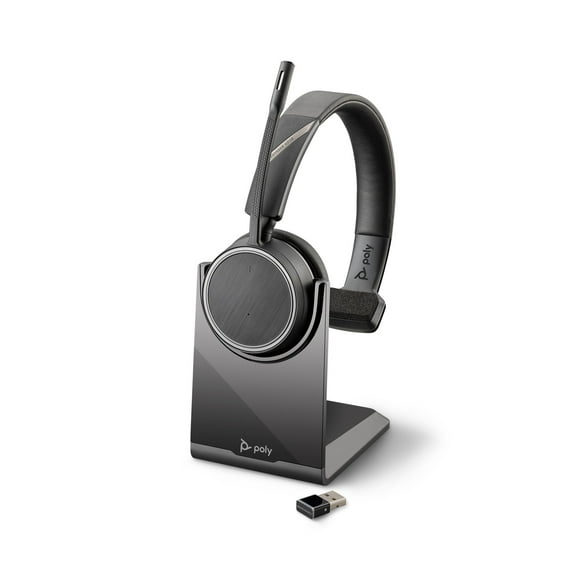 Plantronics Voyager 4210 UC BT600 USB-A Charge Stand Headphones, Black