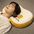 thumbnail image 5 of Memory Foam Ergonomic Neck Support Pillow - Office, Dorm & Bed Use - Comfortable Lumbar & Cervical Support for All Sleep Positions - Yellow, 5 of 6