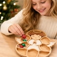 thumbnail image 4 of Christmas Angle Serving Platters Wood Trays Winter Charcuterie Boards Decorative Wood Snack Dish Plates for Xmas Holiday Housewarming Presents, 4 of 6